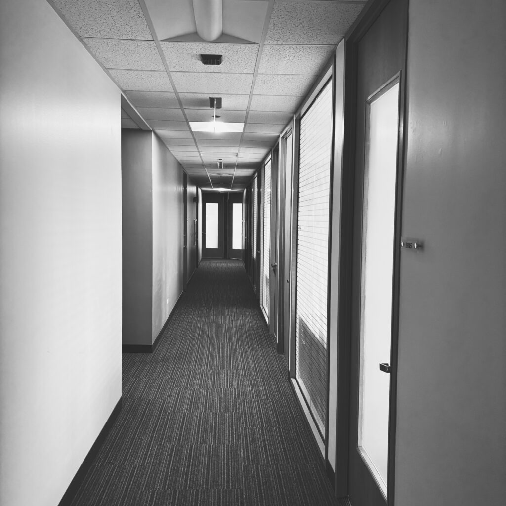 hallway at JBGODS Headquarters